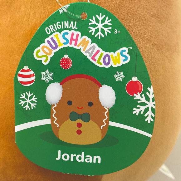 NWT Squishmallows 12” Jordan Gingerbread Boy - Picture 3 of 4